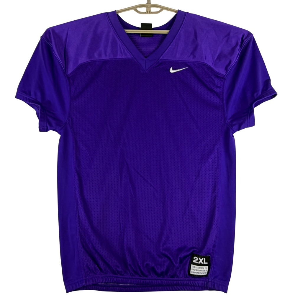 Nike Football Practice Jersey Men XXL Purple Mesh Training Shirt 908739-545